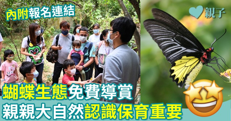親子好去處｜蝴蝶生態免費導賞　親親大自然認識保育重要