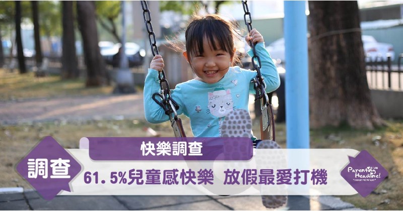 【快樂調查】61.5%兒童感快樂 放假最愛打機