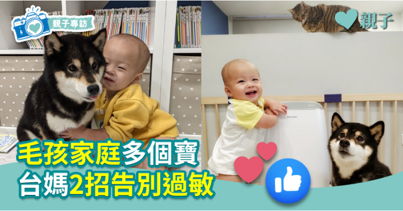 【親子專訪】毛孩家庭多個寶　台媽2招告別過敏