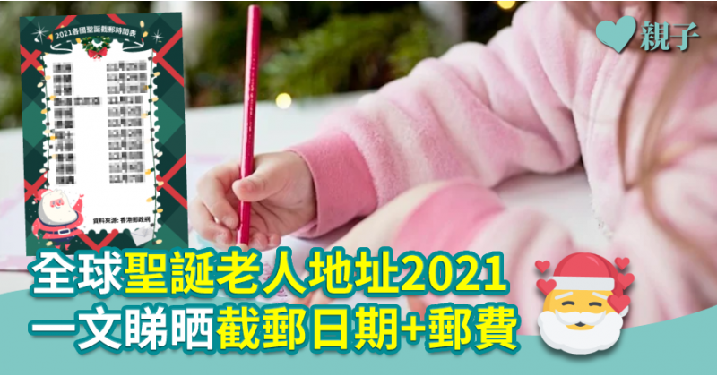 【又到聖誕】全球聖誕老人地址2021　一文睇晒截郵日期+郵費