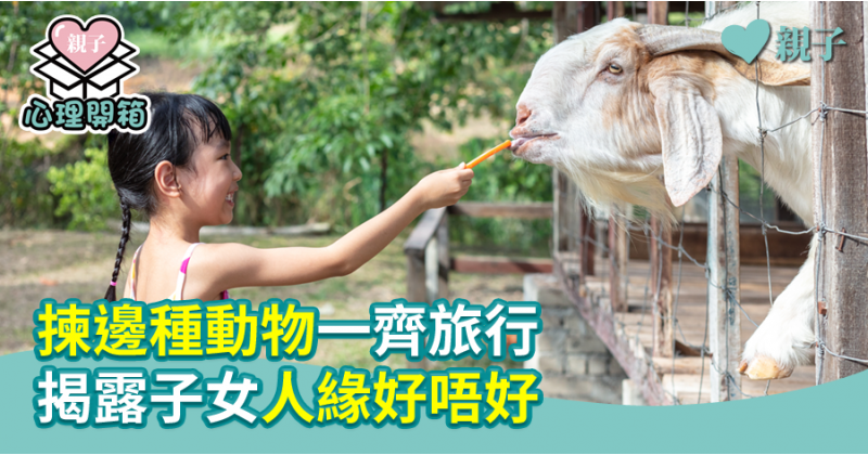 【心測開箱】揀邊種動物一齊旅行 揭露子女人緣好唔好