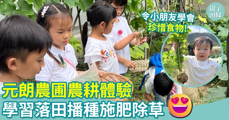 親子好去處｜元朗農圃農耕體驗活動　學習播種＼施肥＼除草